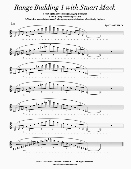 Range Building 1 with Stuart Mack Trumpet Warmup